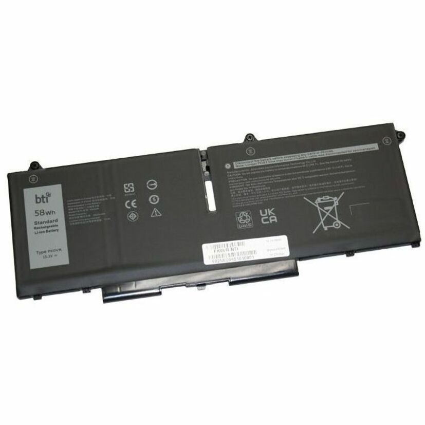 BTI FK0VR-BTI 15.2V 58WHR LI-ION BATTERY 07KRV, 08P81K, 0PX0GF, 0Y86WG, 8P81K, CN-08P81K, CN-0PX0GF, CN-Y86WG, FK0VR, H4PVC, PX0GF, Y86WG