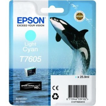 Epson UltraChrome T7605 Original Inkjet Ink Cartridge - Light Cyan Pack
