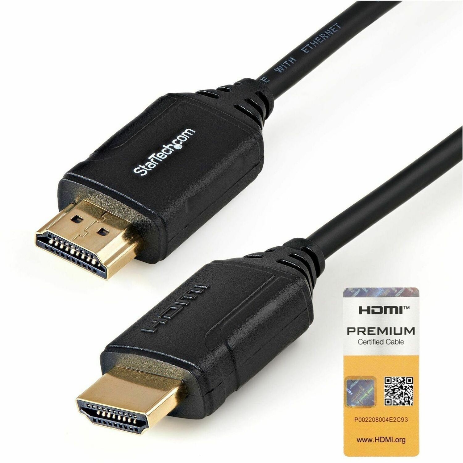 StarTech.com 50 cm Premium High Speed HDMI kabel met ethernet - 4K 60Hz - 0,5 m - gecertificeerde HDMI kabel - HDMI 2.0