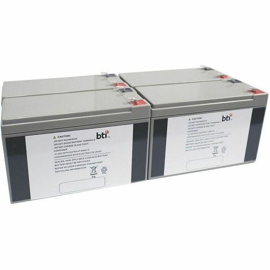 BTI 12V9AH-T2-BATT-PK4-TAA 12V 9A 4-CELL LEAD ACID UPS BATTERY FOR 12V9AH-T2-BATT-PK4 (TAA-Compliant) - 2 YR WARRANTY
