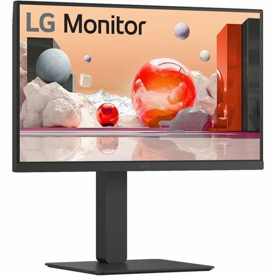 LG 24BA850-B 24" Class Webcam Full HD LCD Monitor - 16:9 - Textured Black