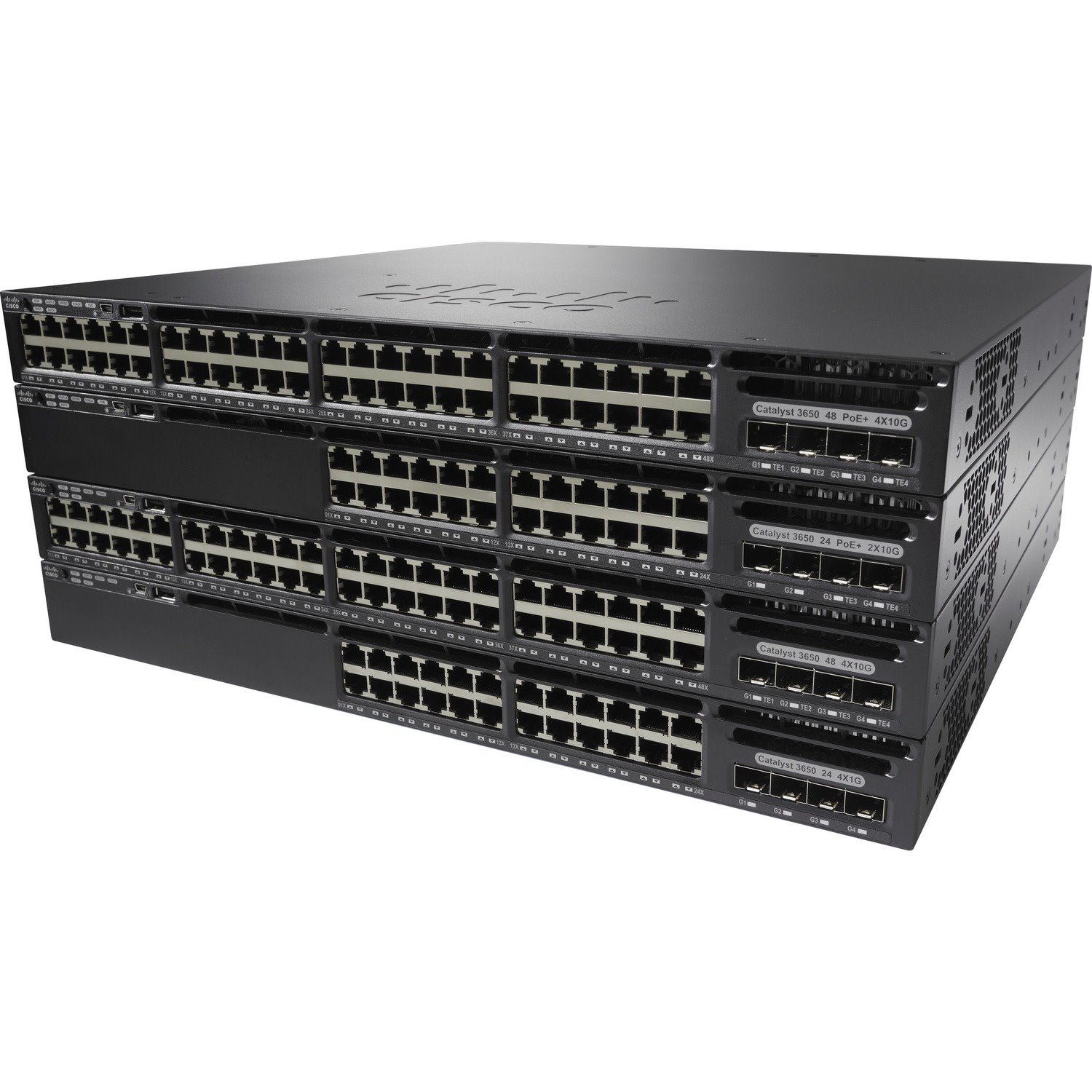 Cisco Catalyst 3650 3650-48F 48 Ports Manageable Layer 3 Switch - 10/100/1000Base-T - Refurbished