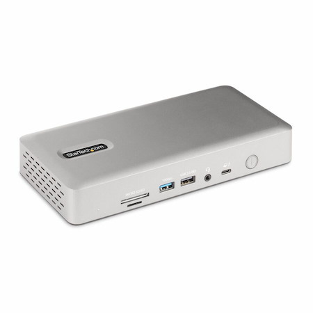 StarTech.com Universal USB4 & Thunderbolt 4 Docking Station, Quad Display on Windows, Dual Display on MacBook, HDMI DP Dock, 98W Charging