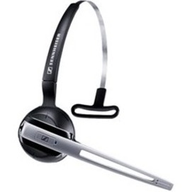 Sennheiser DW 10 HS Wireless Over-the-head, Over-the-ear Mono Headset - Black, Silver