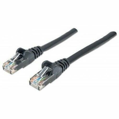 Network Patch Cable, Cat6, 2m, Black, CCA, U/UTP, PVC, RJ45, Gold Plated Contacts, Snagless, Booted, Lifetime Warranty