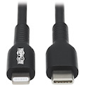 Eaton Tripp Lite Series USB-C to Lightning Sync/Charge Cable (M/M), MFi Certified, Black, 2 m (6.6 ft.)