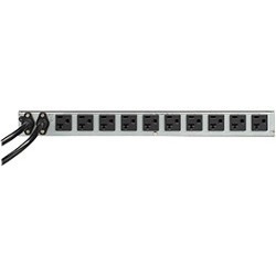 Eaton ATS rack PDU, 1U, (2) 5-20P input, 1.92 kW max, 120 V, 16 A, 6 ft cord, Single-phase, Outlets: (10) 5-20 R