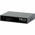 Eaton Tripp Lite Series 5-Port 10/100/1000 Mbps PoE-Powered Desktop Gigabit Ethernet Unmanaged Switch with PoE+ Pass-Through, 65W, Metal Enclosure