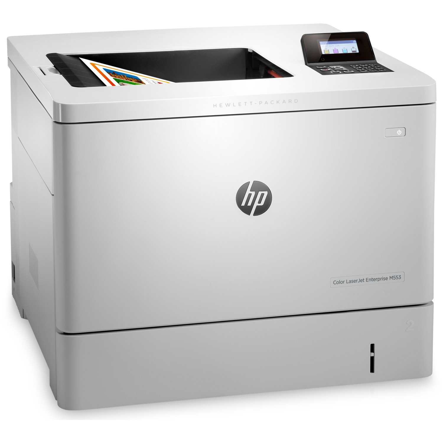 HP LaserJet M553 M553dn Desktop Laser Printer - Colour