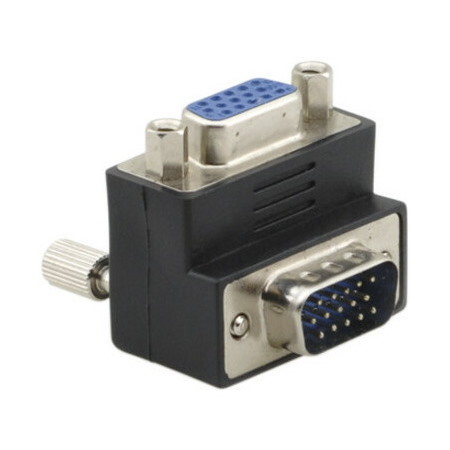 Kramer 15-pin HD (M) to 15-pin HD (F) Right-Angle Adapter
