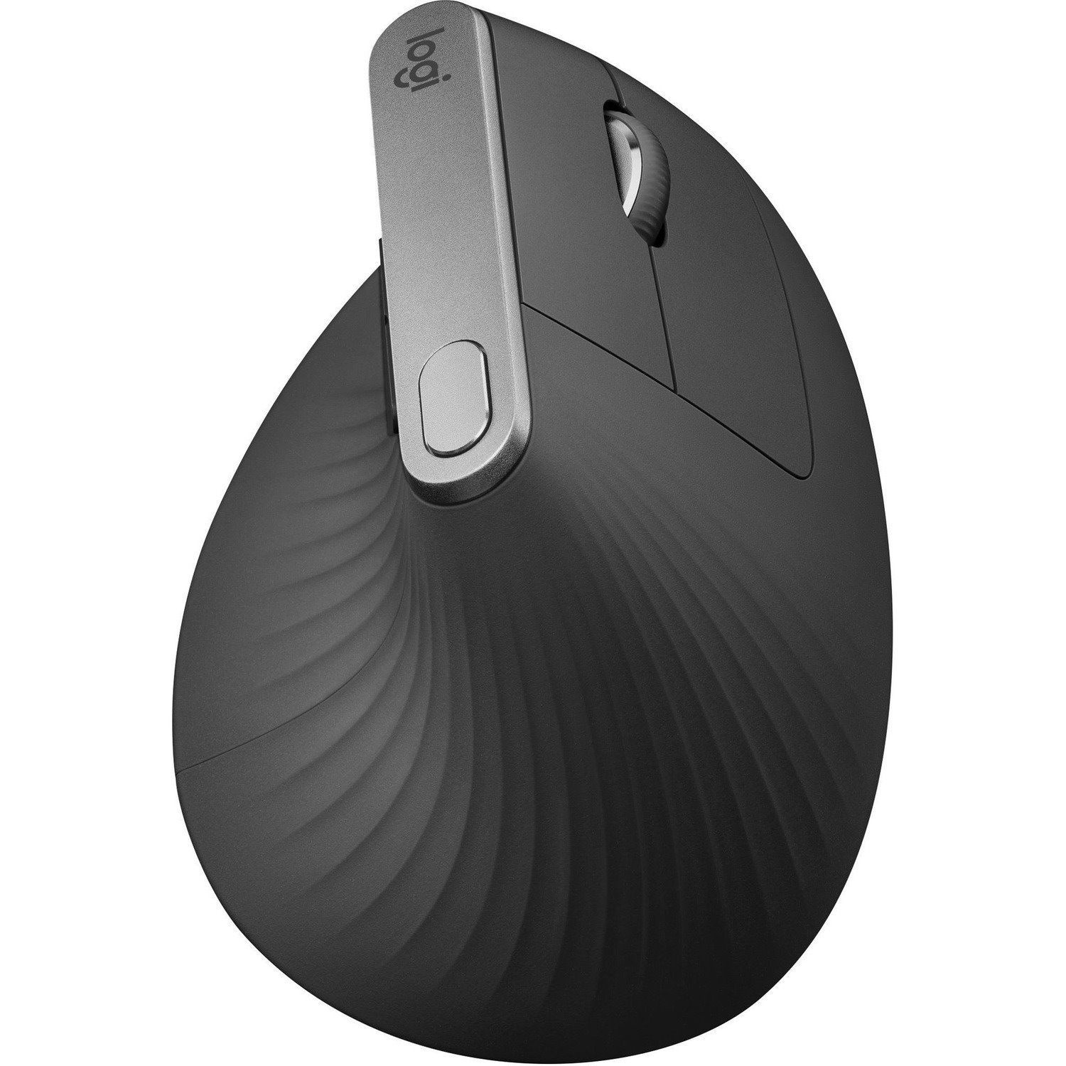 Logitech MX Vertical Wireless Mouse - Ergonomic Design Reduces Muscle Strain, Rechargeable, Graphite