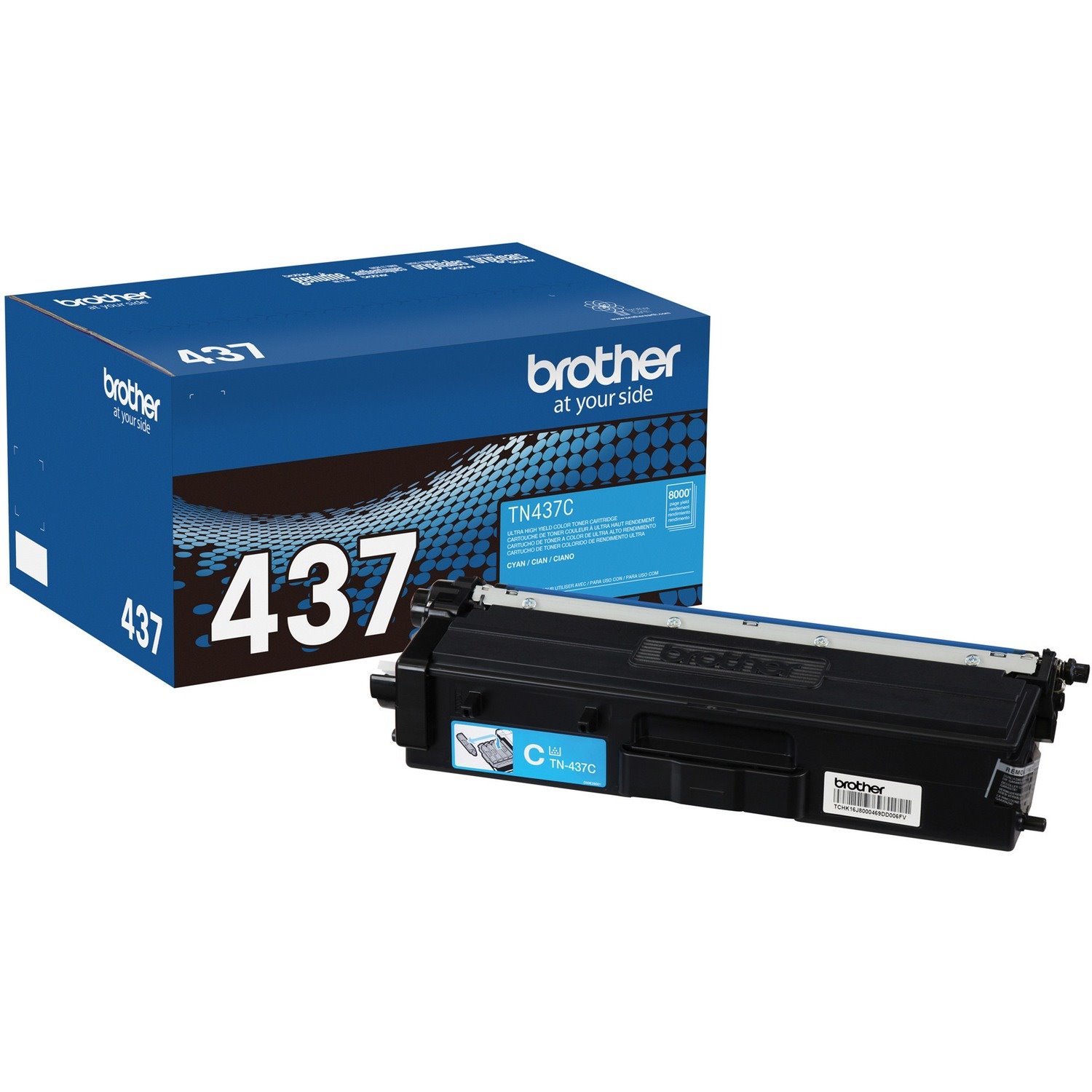 Brother TN437C Original Ultra High Yield Laser Toner Cartridge - Cyan - 1 Each