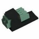 Panduit Mini-Com Green LC Duplex, Black Module