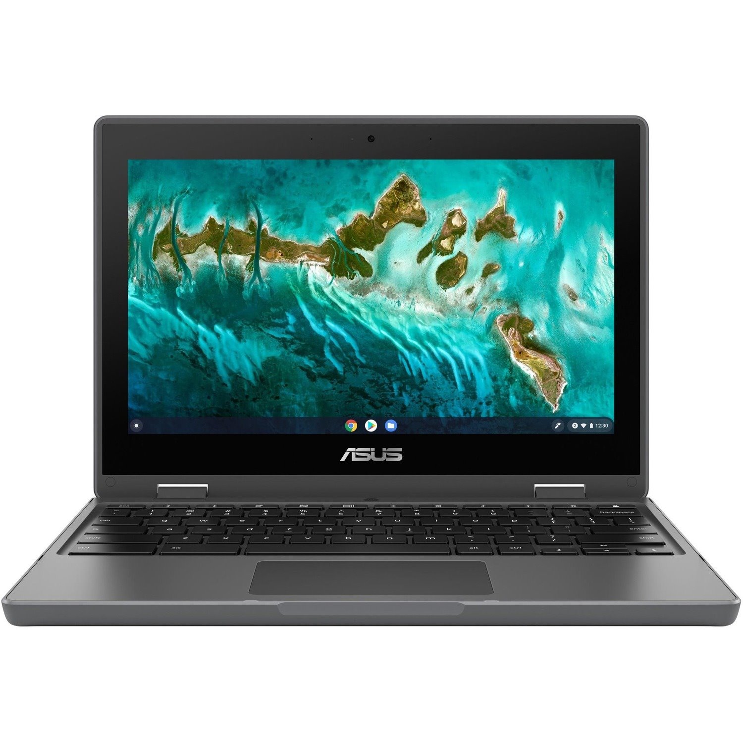 Asus Chromebook Flip CR1 CR1100FKA-YZ142T 11.6" Touchscreen Convertible Chromebook - HD - Intel Celeron N5100 - 4 GB - 32 GB Flash Memory - Dark Gray