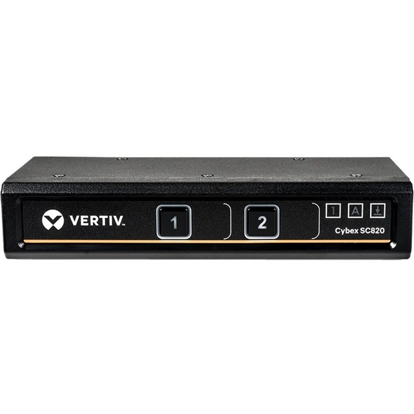 Vertiv Cybex SC820 Secure KVM | Single Head | 2 Port| Dual-link DVI-D | NIAP| 4K