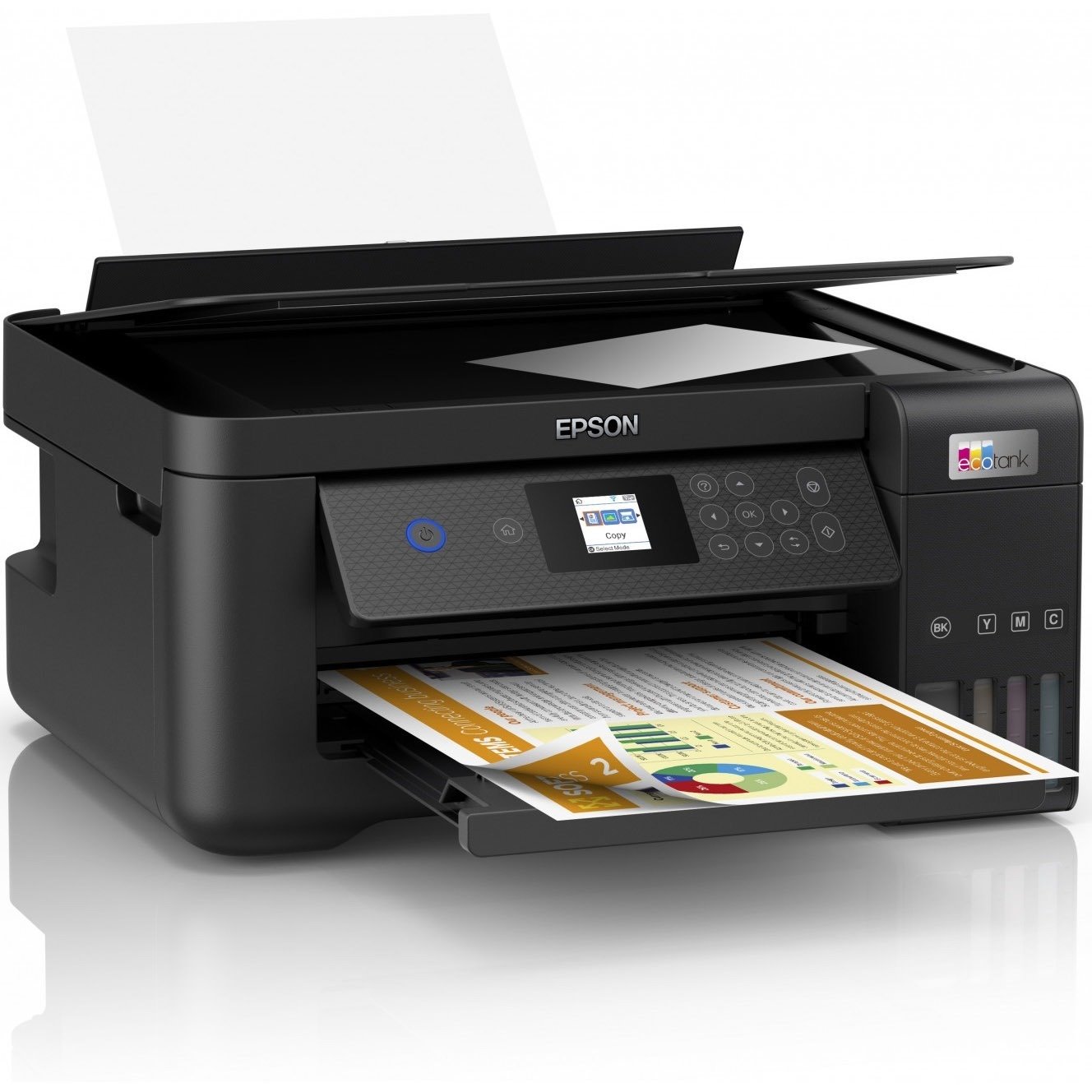 Epson ET-2851 Wireless EcoTank Inkjet Multifunction Printer - Colour - Black