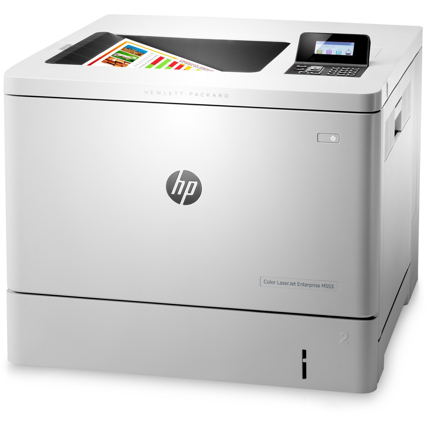 HP LaserJet M553 M553dn Desktop Laser Printer - Colour