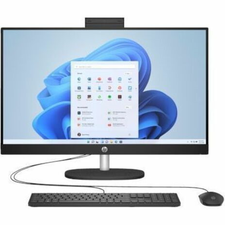 HP 27-cr0000 27-cr0009 All-in-One Computer - AMD Ryzen 5 7520U - 16 GB - 512 GB SSD - 27" Full HD - Desktop - Shell White - Refurbished