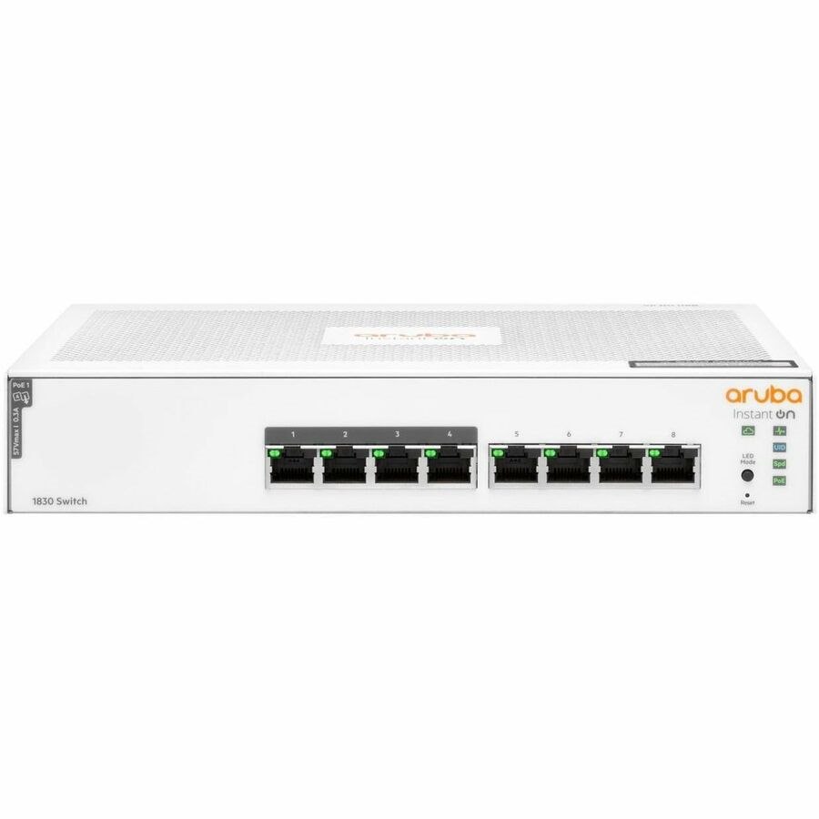 HPE Instant On 1830 8 Ports Manageable Ethernet Switch - Gigabit Ethernet - 10/100/1000Base-T