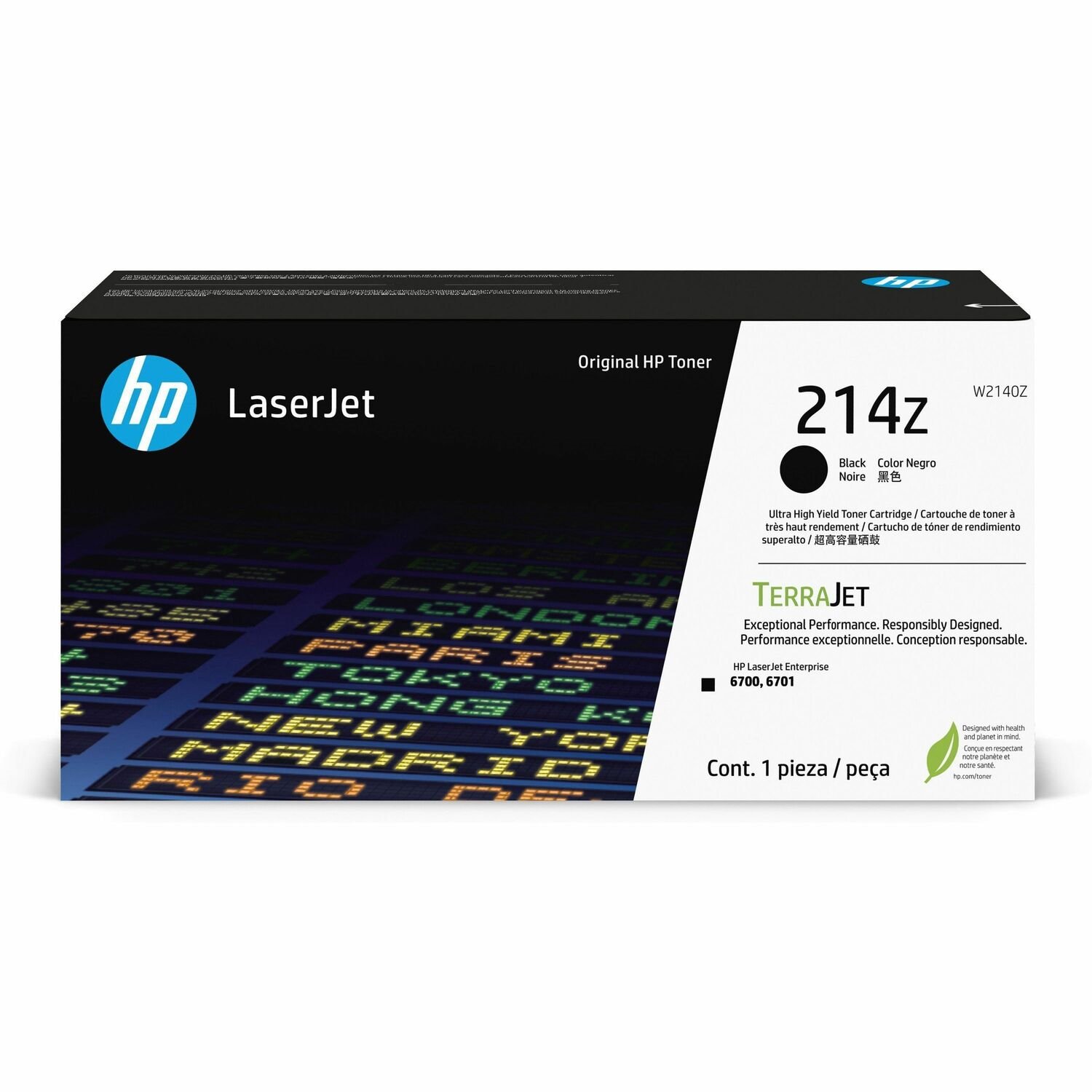 HP 214Z Original Laser Toner Cartridge - Black - 1 Each