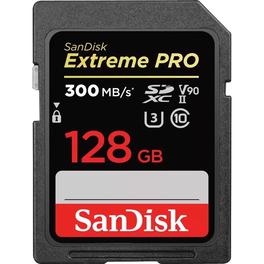 SanDisk Extreme PRO 128 GB Class 3/UHS-II (U3) V90 SDXC