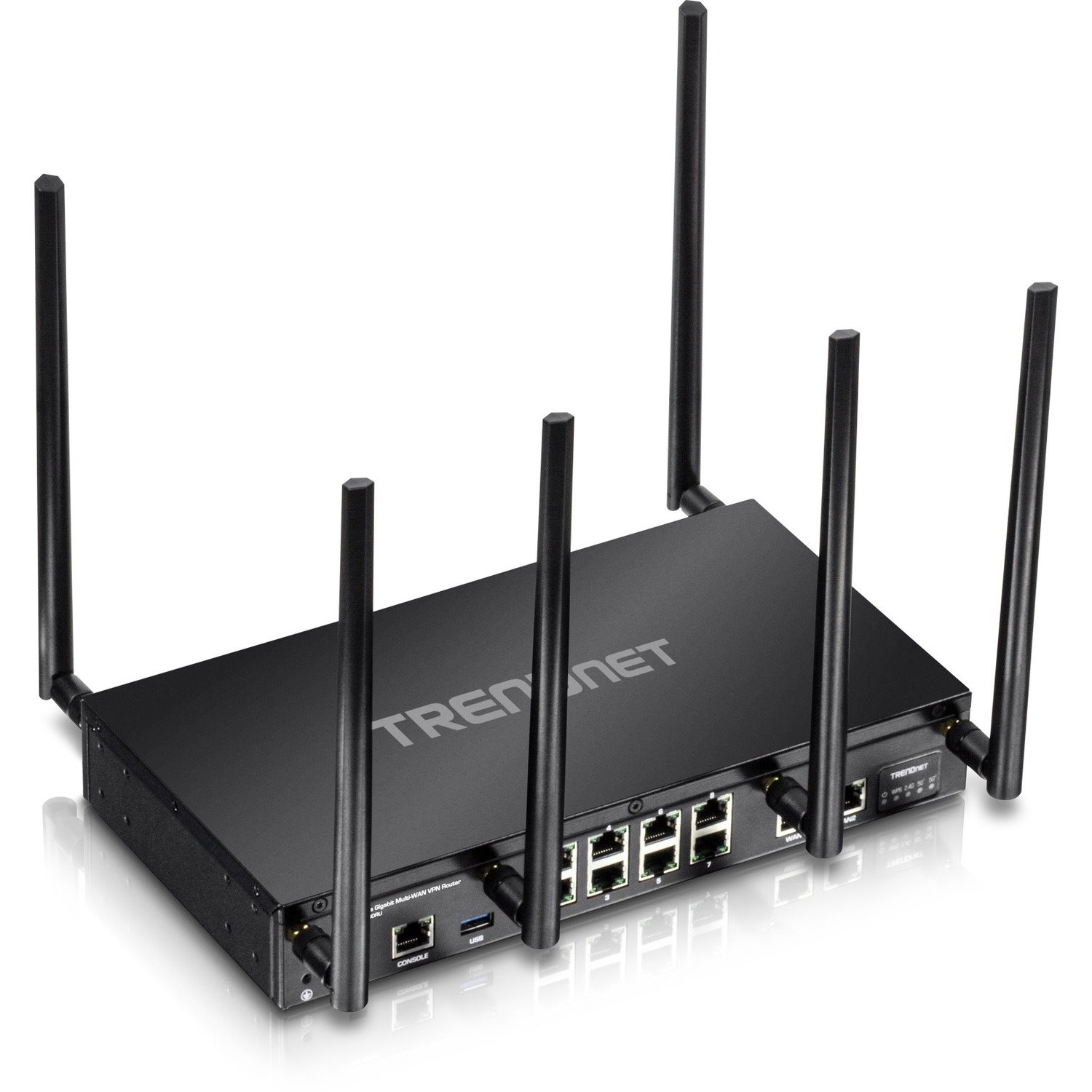 TRENDnet AC3000 Tri-Band Wireless Gigabit Dual-WAN VPN SMB Router, MU-MIMO, Wave 2,Internet Router, Whole Office-Home Wifi, Pre-Encrypted Wireless, QoS,Inter-VLAN Routing, Black, TEW-829DRU