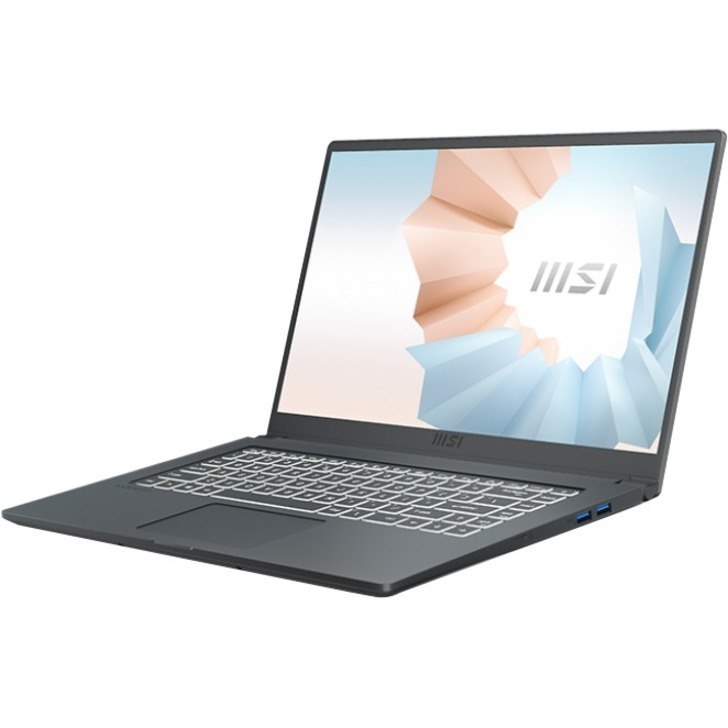 MSI Modern 15 Modern 15 A11MU-652 15.6" Rugged Ultrabook - Full HD - Intel Core i7 11th Gen i7-1195G7 - 8 GB - 1 TB SSD - Carbon Gray