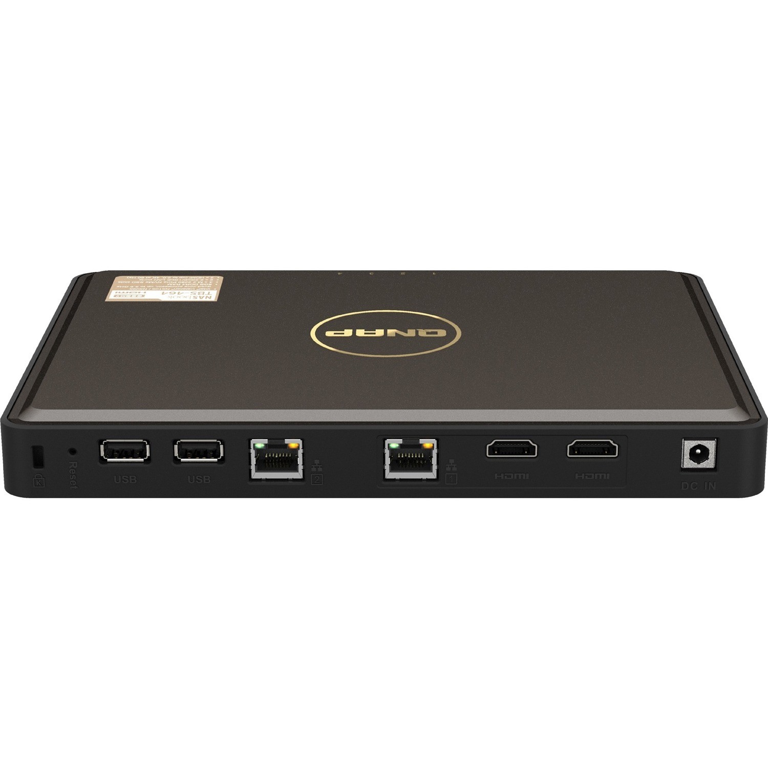 QNAP NASbook TBS-464-8G SAN/NAS Storage System - 4 GB Flash Memory Capacity Celeron N5105 Quad-core (4 Core) - 8 GB RAM - DDR4 SDRAM Portable