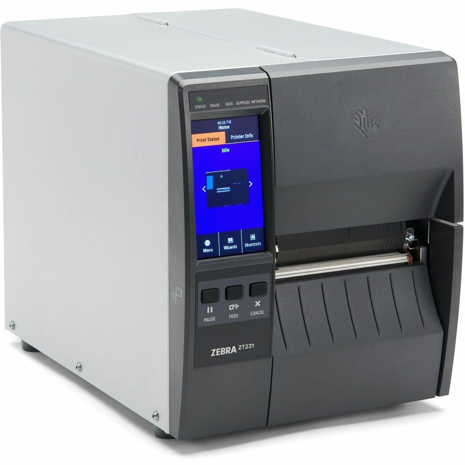 Zebra ZT231R Desktop, Industrial Thermal Transfer Printer - Monochrome - Label Print - Ethernet - USB - USB Host - Serial - Bluetooth - Near Field Communication (NFC) - RFID - EU, UK - With Cutter