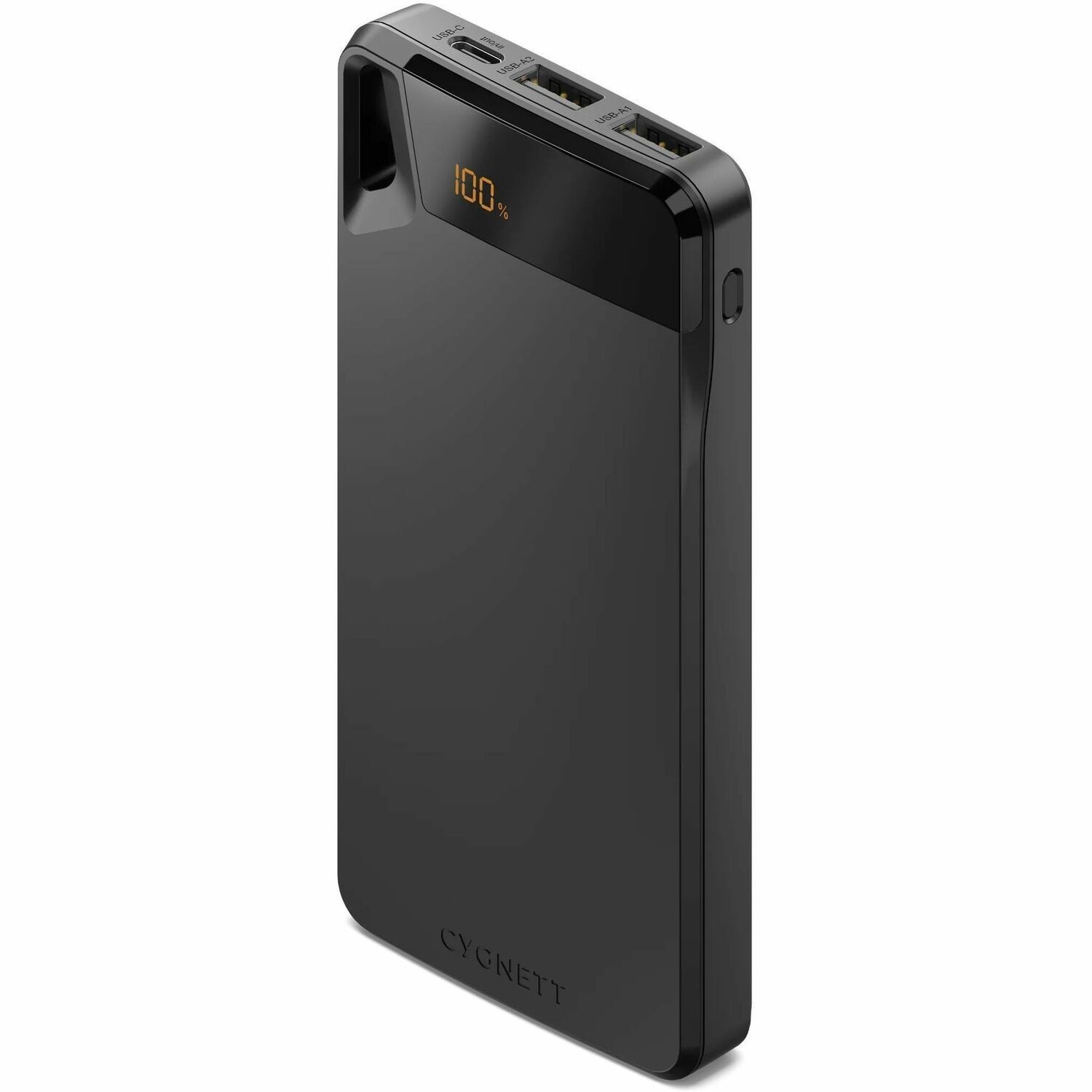 Cygnett ChargeUp Boost 4TH Gen 10K mAh Power Bank-Black(CY4747PBCHE)Triple Port(Dual Usb-A 15W+1xUSB-C 15W),15cm Usb-C Cable,15W Max,2 Years Warranty