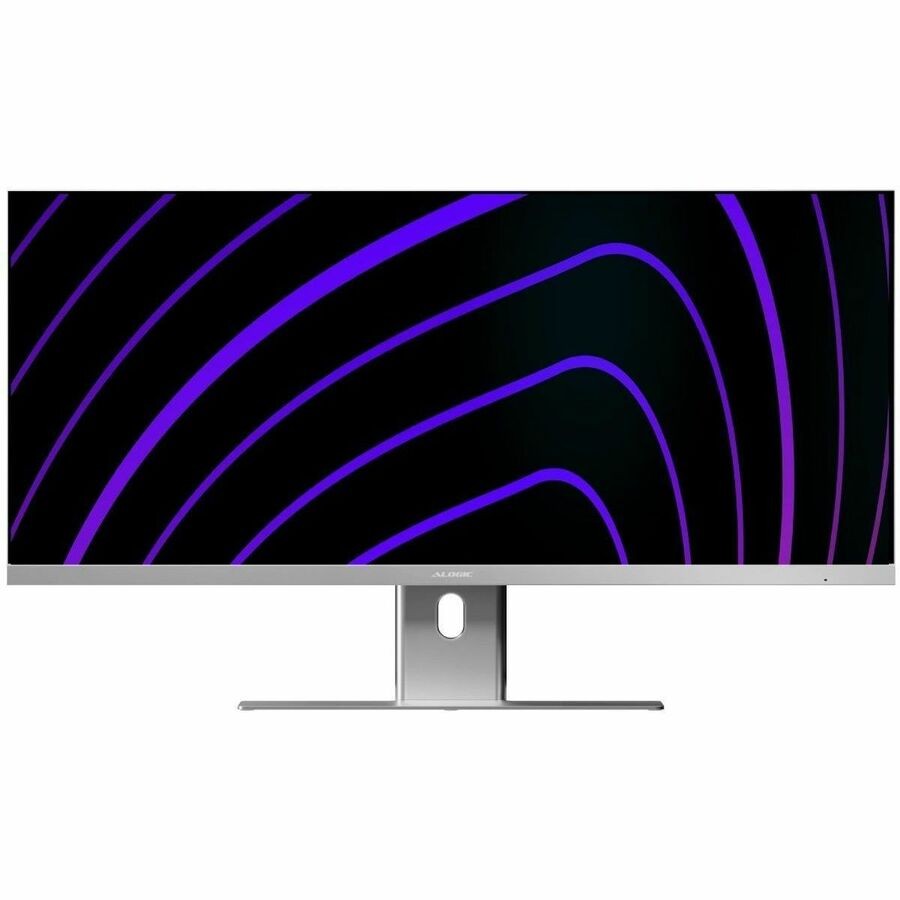 ALOGIC Edge 34" Ultrawide WQHD LCD Monitor with 90W PD Silver HDMI cable USB-C cable Power Adaptor