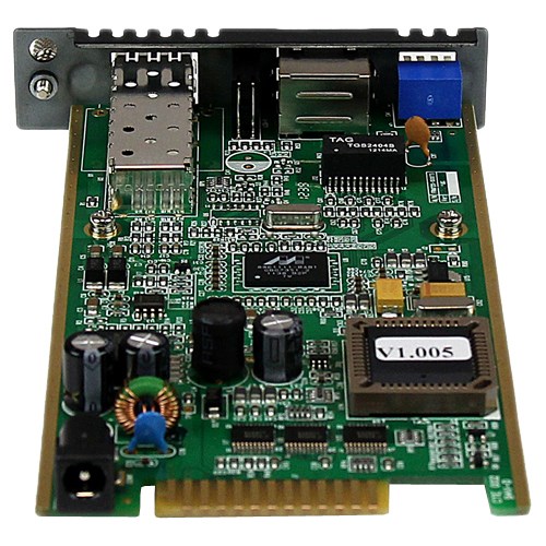 StarTech.com Gigabit Ethernet Fiber Media Converter Card Module with Open SFP Slot