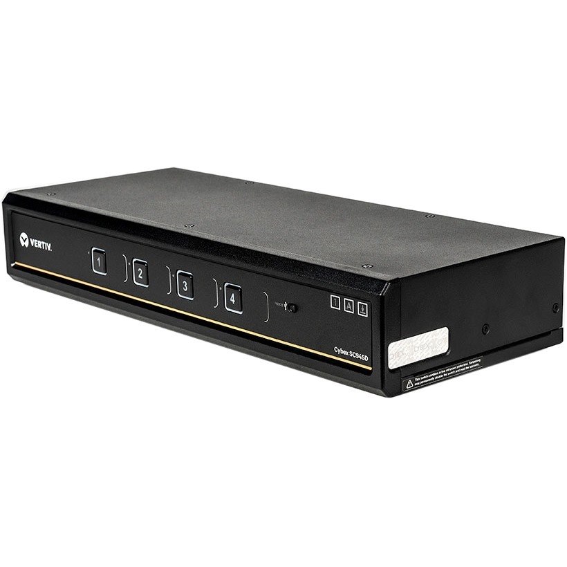 Vertiv Cybex SC945D Secure KVM | Dual Head | 4 Port | DVI-I | NIAP| 4K| USB| DPP