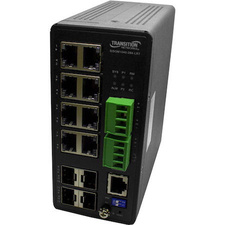 Transition Networks Managed Hardened Gigabit Ethernet Switch