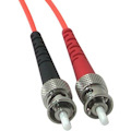 C2G 1m LC-ST 62.5/125 Duplex Multimode OM1 Fiber Cable - Orange - 3ft