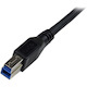 StarTech.com 1m Black SuperSpeed USB 3.0 (5Gbps) Cable - Right Angle A to B - M/M