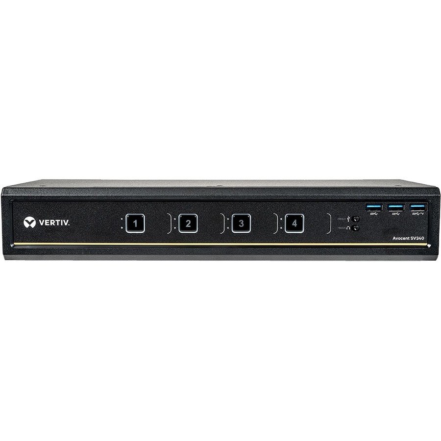 Vertiv Avocent SV340 Desktop KVM Switch | 4 Ports | DVI-I | USB | Dual Monitor