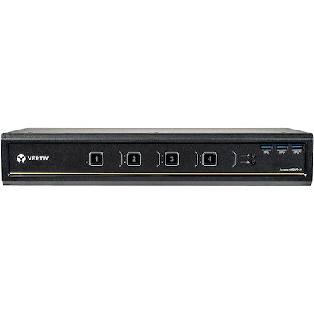 Vertiv Avocent SV340 Desktop KVM Switch | 4 Ports | DVI-I | USB | Dual Monitor
