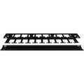 StarTech.com 1U Horizontal Finger Duct Rack Cable Management Panel with Cover