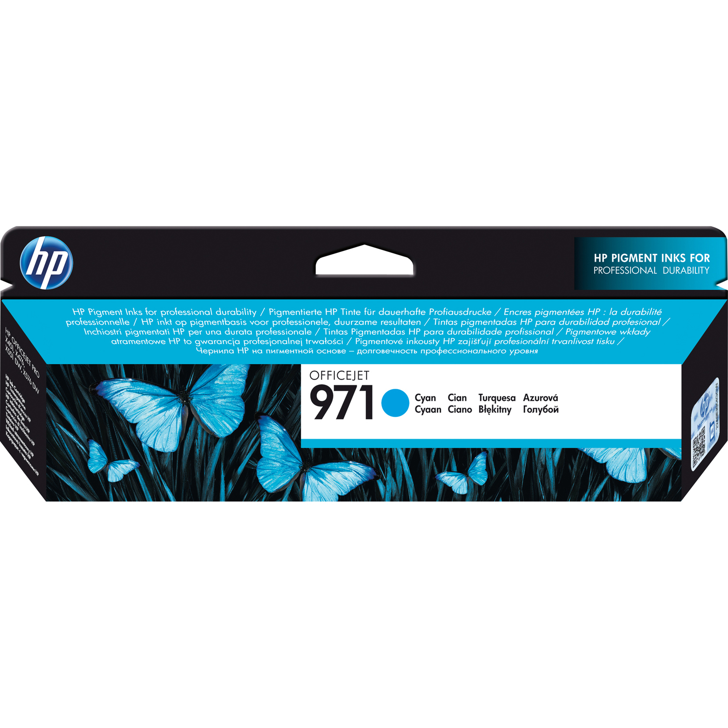 HP 971 Original Standard Yield Inkjet Ink Cartridge - Cyan Pack
