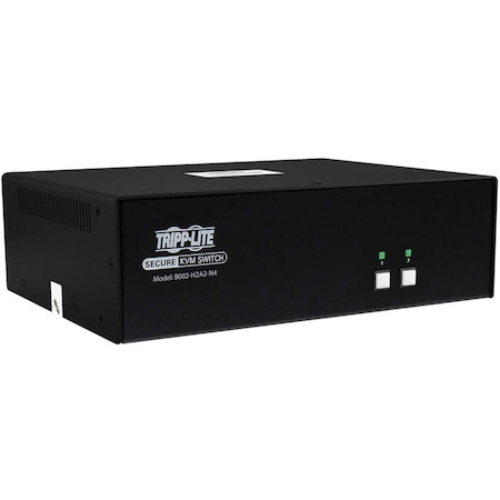 Tripp Lite by Eaton Secure KVM Switch, 2-Port, Dual Head, HDMI to HDMI, 4K, NIAP PP4.0, Audio, TAA