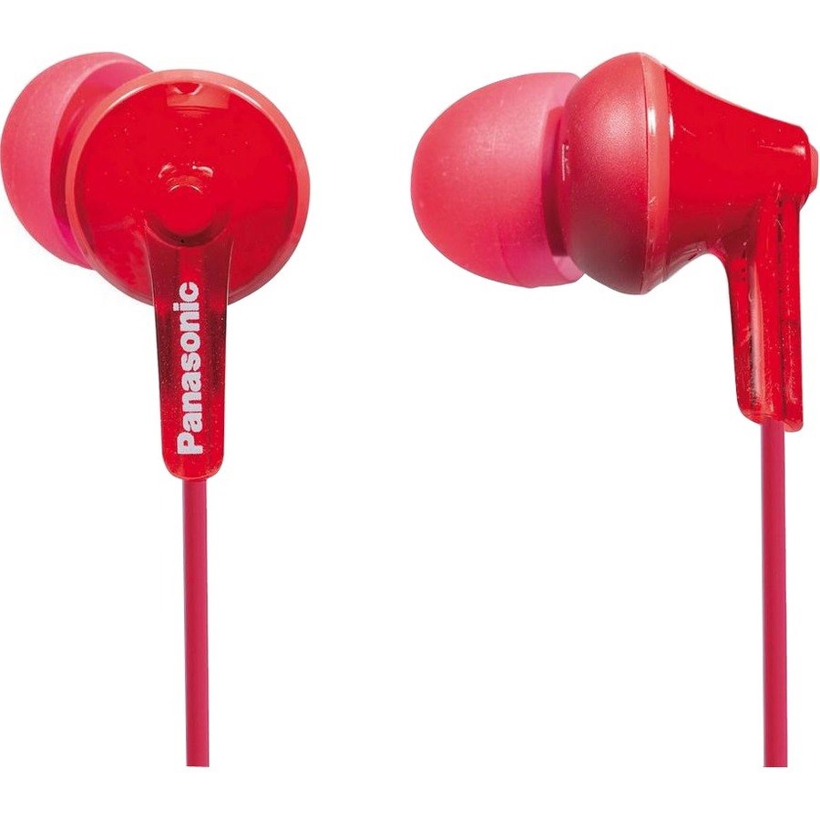Panasonic Ergo Fit Wired Earbud Binaural Stereo Earphone - Red
