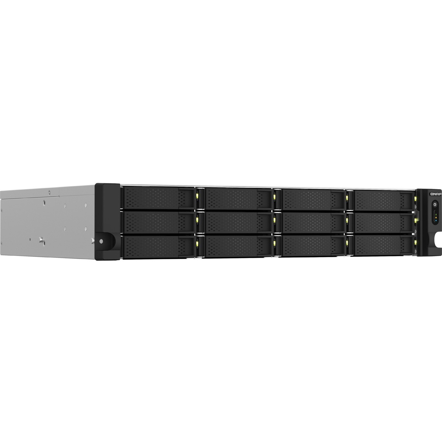 QNAP TS-1264U-RP-8G 12 x Total Bays SAN/NAS Storage System - 4 GB Flash Memory Capacity - Intel Celeron N5095 Quad-core (4 Core) 2 GHz - 8 GB RAM - 2U Rack-mountable