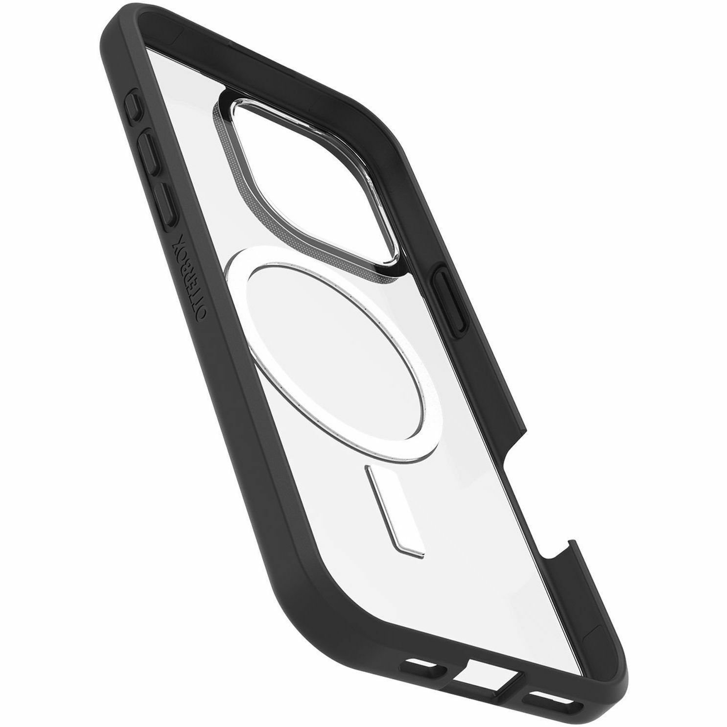 OtterBox React Case for Apple iPhone 16 Pro Max Smartphone - Black Crystal (Clear/Black) - Retail - 1