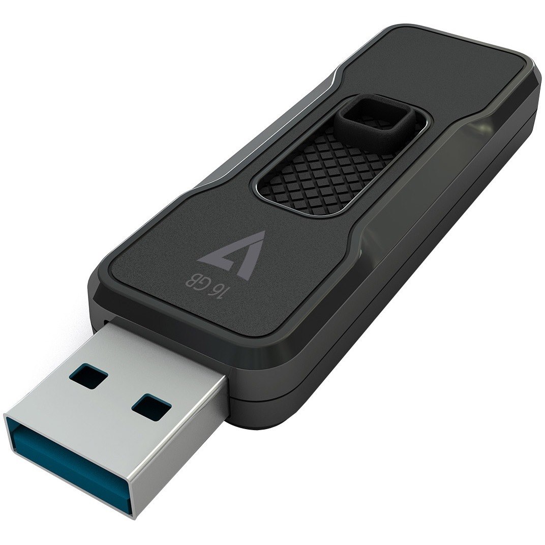 V7 VP316G 16 GB USB 3.1 Flash Drive - Black