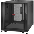 APC by Schneider Electric NetShelter SX 12U Floor Standing Rack Cabinet for Server, Storage - 482.60 mm Rack Width x 755.65 mm Rack Depth - Black - TAA Compliant