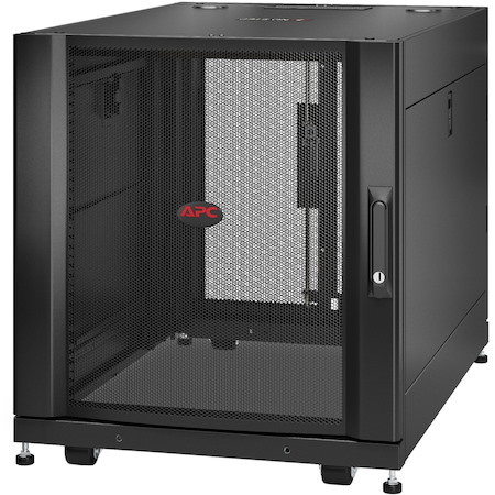 APC by Schneider Electric NetShelter SX 12U Floor Standing Rack Cabinet for Server, Storage - 482.60 mm Rack Width x 755.65 mm Rack Depth - Black - TAA Compliant