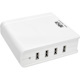 Eaton Tripp Lite Series 4-Port USB Charging Station, 5V 6A/30W USB Charger Output, UK Version