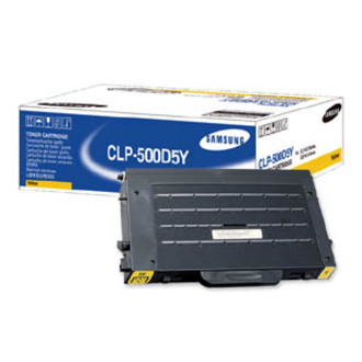 Samsung CLP-500D5Y Original Laser Toner Cartridge - Yellow Pack