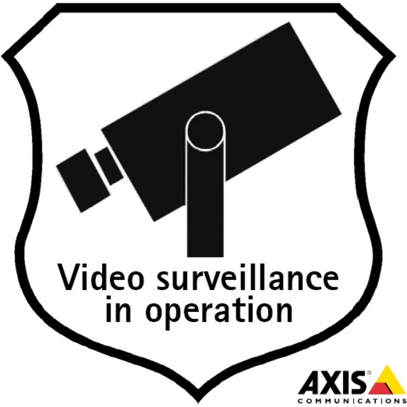 AXIS Surveillance Sticker